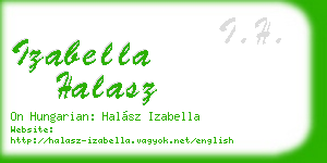 izabella halasz business card