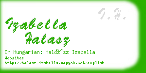 izabella halasz business card